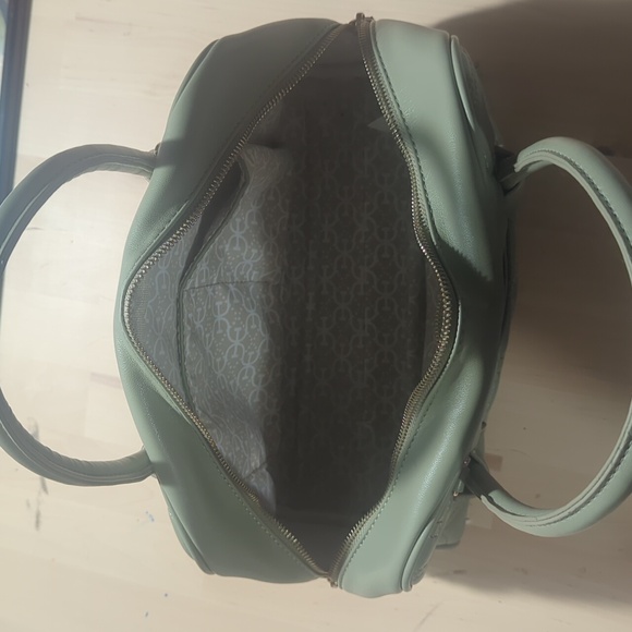 Sam Edelman Women's Elisa Monogram Quilt Satchel Crossbody Bayleaf NWT - Picture 2 of 3